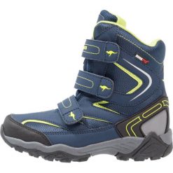 KangaROOS REEN Śniegowce blue/lime. Niebieskie buty chłopięce zimowe KangaROOS, z materiału. W wyprzedaży za 161,85 zł.