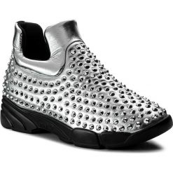 Sneakersy PINKO - Gem 6 Al 17-18 BLKS1 1H20BB Y3QP Silver ZZF. Szare sneakersy damskie Pinko, z materiału. W wyprzedaży za 849,00 zł.