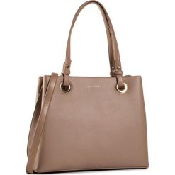 Torebka JENNY FAIRY - RX0484 Beige. Brązowe torebki klasyczne damskie Jenny Fairy, bez wzorów, ze skóry ekologicznej, klasyczne, bez dodatków. Za 119,99 zł.