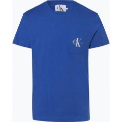 Calvin Klein Jeans - T-shirt męski, niebieski. Niebieskie t-shirty męskie marki Calvin Klein Jeans, s, bez wzorów, z jeansu, bez kołnierzyka. Za 129,95 zł.