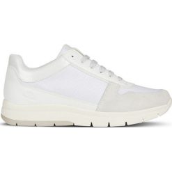 Geox - Buty. Białe buty sportowe damskie Geox, bez wzorów, ze skóry, sportowe. W wyprzedaży za 199,90 zł.