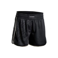 Spodenki bokserskie 500 damskie. Czarne szorty damskie OUTSHOCK, m, bez wzorów, z poliesteru. Za 59,99 zł.