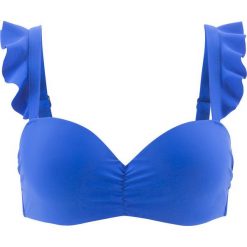 Stroje dwuczęściowe damskie: Biustonosz bikini na fiszbinach bonprix niebieski