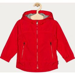 GAP - Kurtka dziecięca 74-110 cm. Niebieskie kurtki chłopięce GAP, bez wzorów, z bawełny, krótkie, z kapturem. Za 139,90 zł.