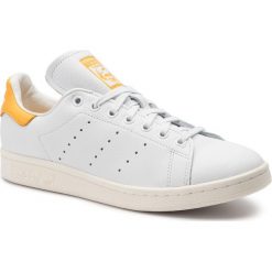 Buty adidas - Stan Smith W EF9320 Ftwwht/Actgol/Owhite. Białe buty sportowe damskie Adidas, bez wzorów, ze skóry, sportowe, adidas stan smith. W wyprzedaży za 319,00 zł.