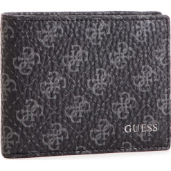 Duży Portfel Męski GUESS - SM2563 POL20 BLA. Czarne portfele męskie marki Guess, z aplikacjami, ze skóry ekologicznej. Za 279,00 zł.
