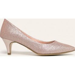 Tamaris - Czółenka. Różowe czółenka damskie Tamaris, z materiału. Za 159,90 zł.
