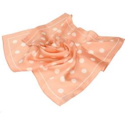 Apaszka. Różowe apaszki damskie marki Gino Rossi, w grochy, z tkaniny, casualowe. Za 49,90 zł.