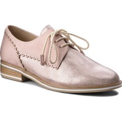 Oxfordy MARCO TOZZI - 2-3301-20 Mauve Met.Comb 641. Różowe półbuty damskie marki Marco Tozzi, bez obcasa, na obcasie, bez zapięcia. W wyprzedaży za 189,00 zł.