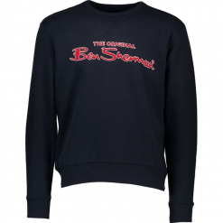 Bluza w kolorze granatowym. Niebieskie bluzy męskie rozpinane marki Ben Sherman, m, z haftami. W wyprzedaży za 173,95 zł.