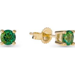 Wyjątkowe Kolczyki Złote - złoto żółte 333, Swarovski. Żółte kolczyki damskie marki W.KRUK, złote. Za 439,00 zł.