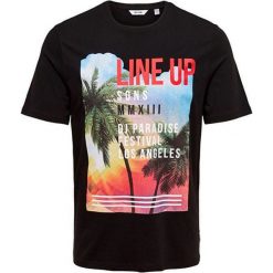 ONLY&SONS Koszulka męska Pacific i Ss Fitted Tee Camp Black (rozmiar S). Czarne koszulki męskie Only&Sons, s, bez wzorów, z bawełny, bez kołnierzyka, bez rękawów. W wyprzedaży za 43,00 zł.