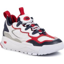 Sneakersy SUPRA - Muska2000 06582-180-M White/Navy/Red/White. Białe sneakersy męskie Supra, bez wzorów, ze skóry, bez zapięcia. Za 799,00 zł.
