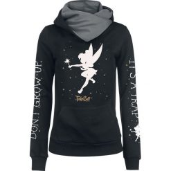 Bluzy damskie: Piotruś Pan Tinker Bell – Don't Grow Up Bluza z kapturem damska czarny/szary