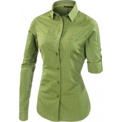 Ferrino Perinet Long Sleeve Woman Sage Green XS. Zielone koszule damskie Ferrino, xs, bez wzorów, z bawełny, bez kołnierzyka, z długim rękawem, długie, bez kaptura. W wyprzedaży za 182,00 zł.