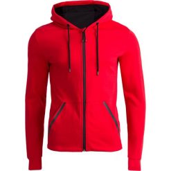 Bluza męska BLM608 - czerwony - Outhorn. Czerwone bluzy męskie Outhorn, m, bez wzorów, z bawełny, z kapturem, bez rękawów, bez kaptura. W wyprzedaży za 99,99 zł.
