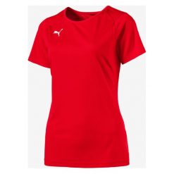 Puma Koszulka Czerwony. Czerwone koszulki damskie Puma, s, bez wzorów, z bawełny, bez kołnierzyka, z krótkim rękawem. Za 102,95 zł.