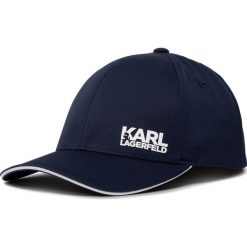 Czapka z daszkiem KARL LAGERFELD - 805616 501122 Midnight Blue 690. Niebieskie czapki męskie KARL LAGERFELD, bez wzorów, z elastanu. W wyprzedaży za 219,00 zł.