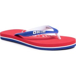 Japonki BIG STAR - FF274A299 Red. Niebieskie klapki damskie BIG STAR, bez wzorów, z tworzywa sztucznego, bez obcasa. Za 49,00 zł.
