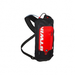 Plecak rowerowy z bukłakiem MTB 500. Czerwone plecaki męskie marki ROCKRIDER, z materiału, sportowe. Za 79,99 zł.
