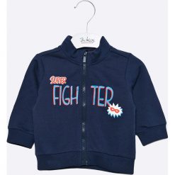 Blu Kids - Bluza dziecięca 68-98 cm. Niebieskie bluzy chłopięce Blukids, z nadrukiem, z bawełny, bez rękawów, bez kaptura. W wyprzedaży za 29,90 zł.