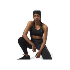 STANIK REEBOK WORKOUT READY RACERBACK (XS). Biustonosze sportowe damskie Reebok, xs, bez wzorów, ze skóry, trekkingowe. Za 99,99 zł.