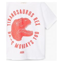 T-shirty chłopięce: Mango Kids – T-shirt dziecięcy Dino 104-164 cm