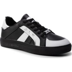 Sneakersy PLEIN SPORT - Lo-Top Sneakers Cross Tiger 19S MSC2246 STE003N Black/White 0201. Czarne sneakersy męskie Plein Sport, bez zapięcia. Za 1039,00 zł.