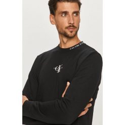 Calvin Klein Jeans - Bluza. Czarne bluzy męskie Calvin Klein Jeans, s, z nadrukiem, z bawełny, z okrągłym kołnierzem, bez rękawów, bez kaptura. Za 399,90 zł.