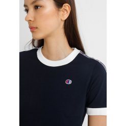 T-shirty damskie: Champion Reverse Weave TAPED SLEEVE LARGE LOGO Tshirt z nadrukiem navy/white