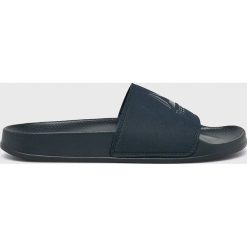 Reebok - Klapki. Niebieskie kapcie męskie Reebok, bez wzorów, z materiału. Za 69,90 zł.