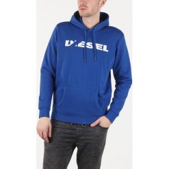 Diesel S-Agnes-Bro Bluza Niebieski. Niebieskie bluzy męskie Diesel, s, z nadrukiem, z bawełny, bez kołnierzyka, bez rękawów, bez kaptura. Za 464,95 zł.