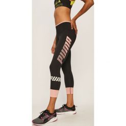 Puma - Legginsy. Czarne spodnie damskie Puma, s, z nadrukiem, z elastanu. Za 179,90 zł.