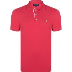 Koszulka polo w kolorze czerwonym. Czerwone koszulki męskie Giorgio di Mare, s, bez wzorów, z bawełny, polo, bez rękawów. W wyprzedaży za 85,95 zł.