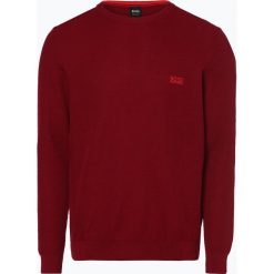 BOSS Athleisurewear - Sweter męski – Rafal, czerwony. Czerwone swetry męskie marki BOSS Athleisurewear, xl, bez wzorów, z bawełny, bez kołnierzyka, bez kaptura. Za 399,95 zł.