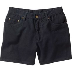 Szorty dżinsowe bonprix czarny. Czarne spodenki i szorty męskie bonprix, m, bez wzorów, z jeansu, klasyczne. Za 32,99 zł.