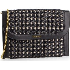 Torebka TWINSET - Pochette 191TO8012 Nero 00006. Czarne torebki klasyczne damskie Twinset, bez wzorów, ze skóry ekologicznej, eleganckie, bez dodatków. W wyprzedaży za 369,00 zł.