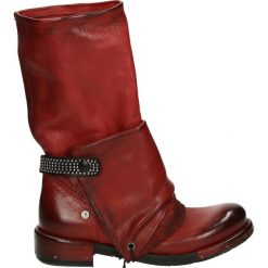 Botki - RE13F VAC ROS. Brązowe botki damskie skórzane marki Venezia. Za 599,00 zł.