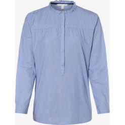 Esprit Casual - Bluzka damska, niebieski. Niebieskie bluzki damskie Esprit Casual, bez wzorów, casualowe, z falbankami, bez rękawów. Za 99,95 zł.