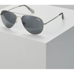 Okulary przeciwsłoneczne damskie: Superdry HUNTSMAN Okulary przeciwsłoneczne matte silvercoloured/solid smoke/silvercoloured mirror