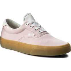 Tenisówki VANS - Era 59 VN0A38FSQK7 (Double Light Gum) Chalk. Różowe półbuty damskie Vans, bez wzorów, z gumy, bez zapięcia. W wyprzedaży za 219,00 zł.