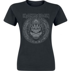Iron Maiden Book Of Souls Skull Koszulka damska czarny. Czarne koszulki damskie marki Iron Maiden, s, z nadrukiem, z okrągłym kołnierzem. Za 74,90 zł.