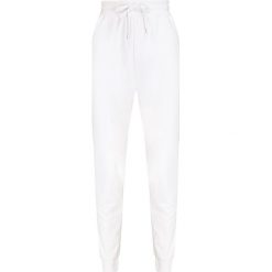 Spodnie LOVE MOSCHINO. Białe spodnie damskie Love Moschino, z dzianiny. W wyprzedaży za 424,00 zł.