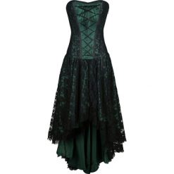 Burleska Mollflander Sukienka zielony. Zielone sukienki damskie koronkowe marki Burleska, na lato, xl, w koronkowe wzory, z dekoltem na plecach, z krótkim rękawem, krótkie, mini. Za 284,90 zł.