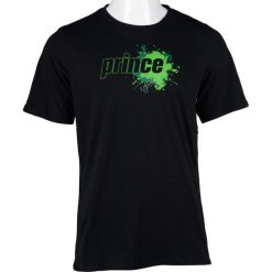Koszulki sportowe męskie: PRINCE Koszulka Męska Splatter Tee Czarna r. XL (3U018010)