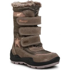 Śniegowce PRIMIGI - GORE-TEX 6382855 M Marm. Pomarańczowe śniegowce dziewczęce Primigi, przed kolano, bez zapięcia. Za 389,00 zł.