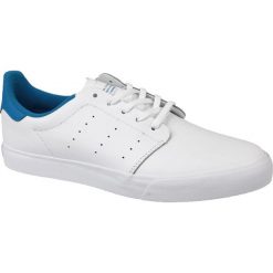 Adidas Seeley Court BB8587 40 2/3 Białe. Białe buty sportowe męskie Adidas, ze skóry, bez zapięcia. W wyprzedaży za 239,99 zł.