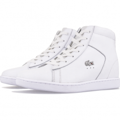 Lacoste Carnaby Evo - 734SPW0016001. Koturny damskie Lacoste, bez obcasa, na koturnie, bez zapięcia. W wyprzedaży za 269,99 zł.
