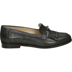 Mokasyny - 7232601 BLACK. Czarne mokasyny damskie marki Venezia, ze skóry. Za 299,00 zł.