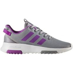 Adidas Buty Cf Racer Tr K Grey Three/Shock Purple/Footwear White 33. Białe buty dziewczęce sportowe marki Adidas, z zamszu, adidas cloudfoam. W wyprzedaży za 159,00 zł.